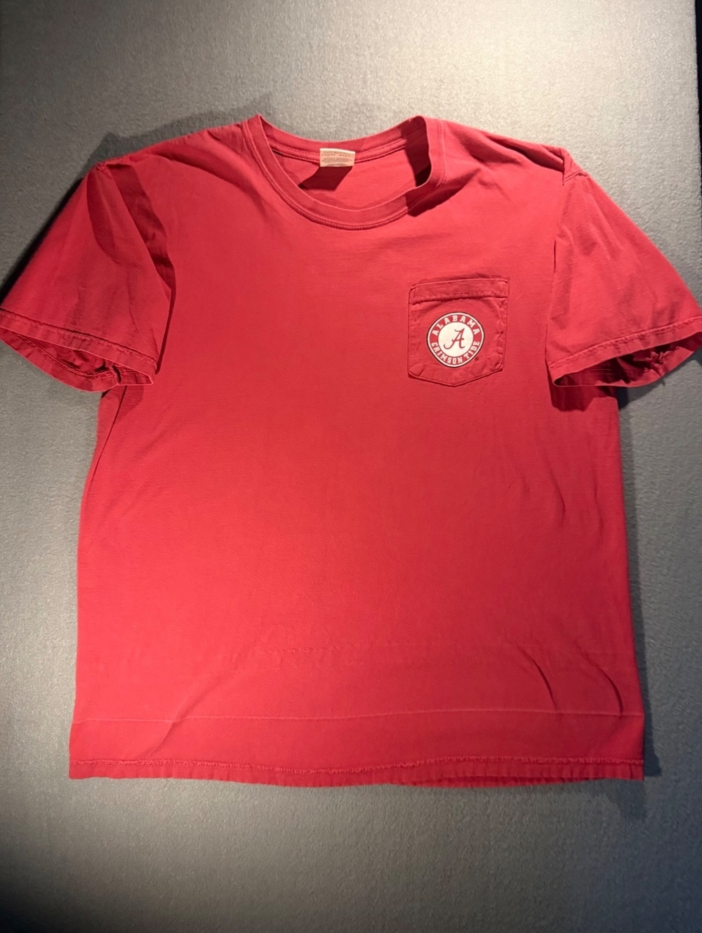 Comfort Colors Alabama Crimson Tide Red Pocket T-Shirt XXL